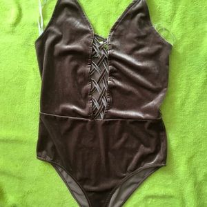 Mauve colored unitard